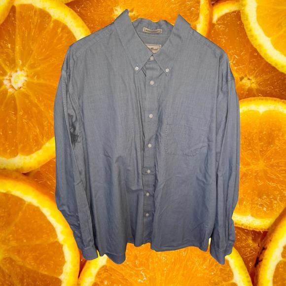 Eddie Bauer Gray Long Sleeve Button Up‎ Wrinkle Resistant Size XL - Picture 1 of 4